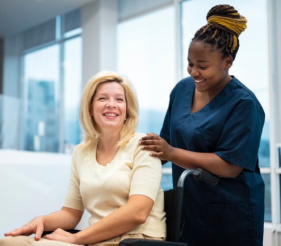 Professional nurse portrait